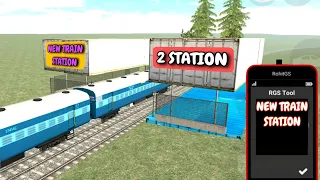I Created New Train Station In indian Bike Driving 3D