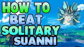 How to EASILY beat Solitary Suanni in Genshin Impact - Free to Play Friendly!  #genshinboss