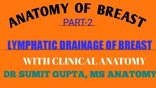LYMPHATIC DRAINAGE OF BREAST : Part 2/2