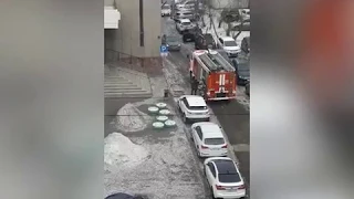 Эвакуация на правобережье Красноярска