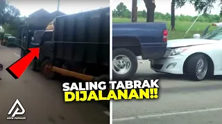 AKIBAT TIDAK DIKASIH JALAN!!., Deretan Momen Aksi Saling Tabrak Dijalan Yang Terekam Kamera