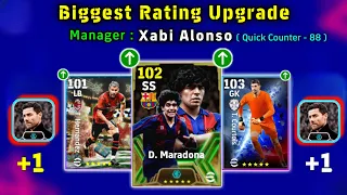 Biggest Ratings Upgrade With Manager XABI ALONSO In eFootball 2024 Mobile