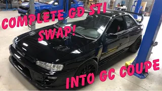 Swapping GD STI Into GC coupe - Start To Finish