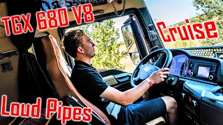 V8 + Open Pipe: MAN TGX 18.680 // *Cruise*