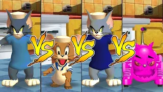 Tom and Jerry in War of the Whiskers Tom Vs Jerry Vs Tom Vs Robot Cat (Master Difficulty)