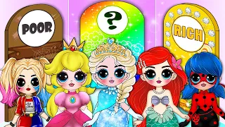 Elsa Frozen, Ladybug, Ariel Mermaid & Friend GETs Poor or Rich FASHION | 30 DIYs Fun For Kids