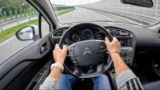 2010 Citroen C4 [1.6 HDI 92HP] |0-100| POV Test Drive #1341 Joe Black