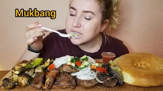 ОПЯТЬ СЛЕЗЫ ШАШЛЫК ЛЮЛЯ ОВОЩИ ГРИЛЬ МУКБАНГ АСМР|KEBAB GRILLED VEGETABLES MUKBANG ASMR 먹방 eatingshow