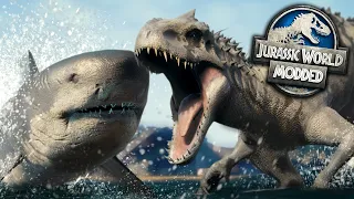 MEGALODON ATTACKS!!! - ALL DINOSAURS! | Jurassic World Evolution | HD