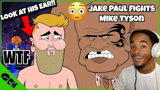 THIS GOT WEIRD! | Jake Paul Fights Mike Tyson (Short Animated Film) REACTION
