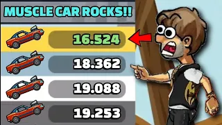 MUSCLE CAR ROCKS EVERYONE SHOCKS 😲 IN COMMUNITY SHOWCASE - Hill Climb Racing 2