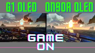 QN90A vs G1, Best Samsung 4K QLED vs Best LG 4K OLED Side By Side Part 2, Gaming Comparison