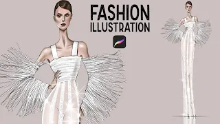 Digital fashion illustration Procreate