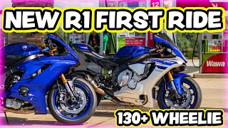 FIRST RIDE ON NEW R1 *IT GETS CRAZY*