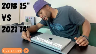 MacBook Pro 14" 2021 X MacBook Pro 15" 2018 -  Comparison