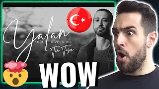 Tan Taşçı - Yalan (Acoustic - Official Music Video)║REACTION!