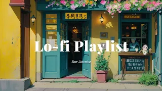 꽃 카페에서 힐링  Chill Beat Lofi Playlist 🌸Start to Relax Study to Work to🌼가사없는 음악☕