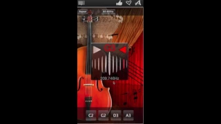 Chromatic Cello Tuner App - tune your cello using the microphone input