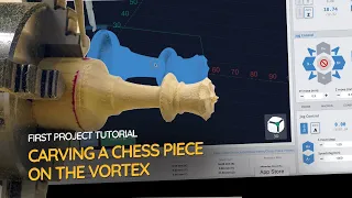 First Vortex Rotary Axis Project: Crafting a Chess Piece