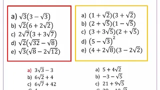 Surds with brackets