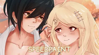 Speedpaint New DanganronpaV3:KH | Shuichi Saihara, Kaede Akamatsu