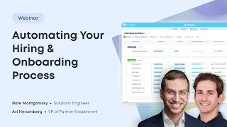 Automating Your Hiring & Onboarding Process