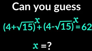 Math olympiad | How to solve for X in this problem?