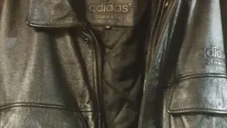 Adidas Classic  кожаная куртка Оригинал