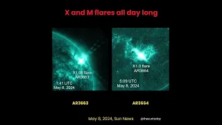 SEVERE Geomagnetic Storming Expected! (Sun News May10, 2024)