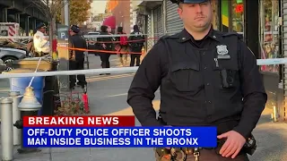 Off-duty officer shoots man inside store in the Bronx