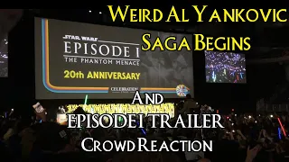 The Saga Begins Weird Al Yankovic Star Wars Episode1 The Phantom Menace Trailer crowd reaction SWCC