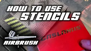 How to Use Airbrush Stencils - for details and cool effects
