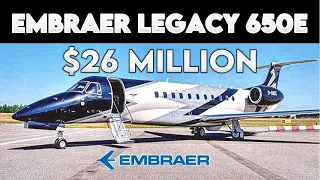 Inside The $26 Million Embraer Legacy 650E Business Executive Private Jet