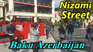 Nizami Street Baku Azerbaijan | Baku City Center | Famous Nizami Street | Azerbaijan Vlog