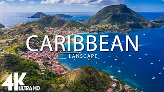 FLYING OVER CARIBBEAN (4K UHD) - Relaxing Music Along With Beautiful Nature Videos - 4K Video HD