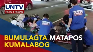 Motorcycle rider, sugatan matapos bumangga sa sinusundang sasakyan sa Pasig City