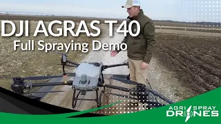 DJI Agras T40 Full Spraying Demo | DJI Agras T40 | Agri Spray Drones