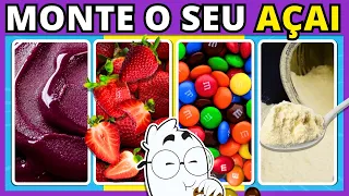 🍇🥤 MONTE O SEU AÇAÍ com os melhores ingredientes do mundo | Jogo das escolhas | #buuquiz #quiz