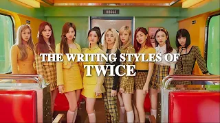 The Writing Styles of TWICE