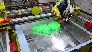 HevORT CoreXY Rail MGN - Demo of 3D Printer Printing PLA