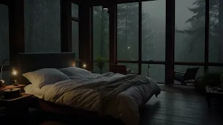 Sound Of Rain Falling In Foggy Forest | Tranquil Melodies for Slumber