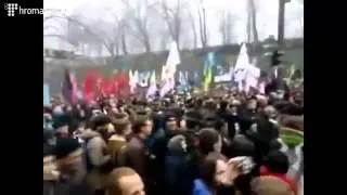 Ukraine today - Last news - Kiev - Maidan Nezalezhnosti.  Сутички під Кабміном.