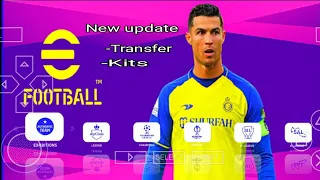 eFOOTBALL PES 2024 PPSSPP Download Game camera PS5 new update kits 23/24 Full transfer Best Graphic