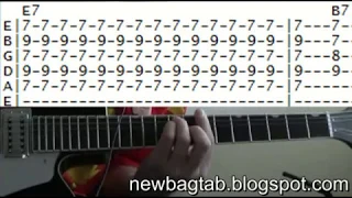 James Brown Papa's Got A Brand New Bag Guitar Lesson Chords & Tab Tutorial