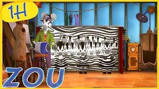 Zou en español 🦓 El camuflaje de Zou 👀 Recopilación 1H 🦓 Dibujos Animados