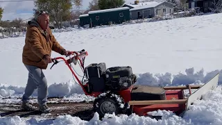 Makeshift snow plow