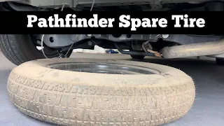 How To Remove 2022 - 2023 Nissan Pathfinder Spare Tire - Jack Removal Location - Change Flat Tire