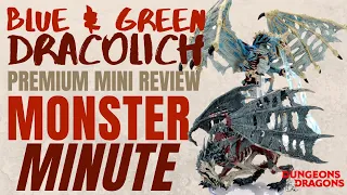 Blue & Green Dracolich Premium Minis - Monster Minute