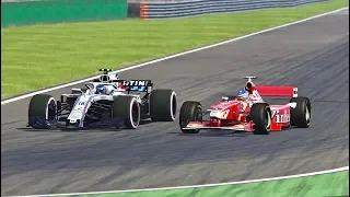 Williams F1 2018 vs Williams F1 1998 - Monza