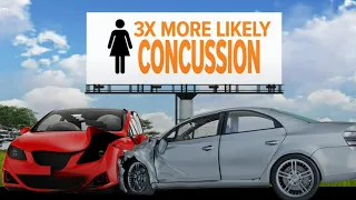 Why are women at risk of more serious injuries in a car wreck?